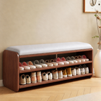 Modern Minimalist Shoe Bench with Two-Tier Storage and | Ridorn-Benches-Ridorn