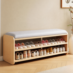 Modern Minimalist Shoe Bench with Two-Tier Storage and | Ridorn-Benches-Ridorn