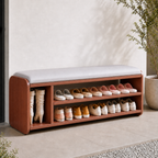 Modern Minimalist Shoe Bench with Two-Tier Storage and | Ridorn-Benches-Ridorn