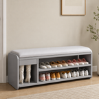Modern Minimalist Shoe Bench with Two-Tier Storage and | Ridorn-Benches-Ridorn