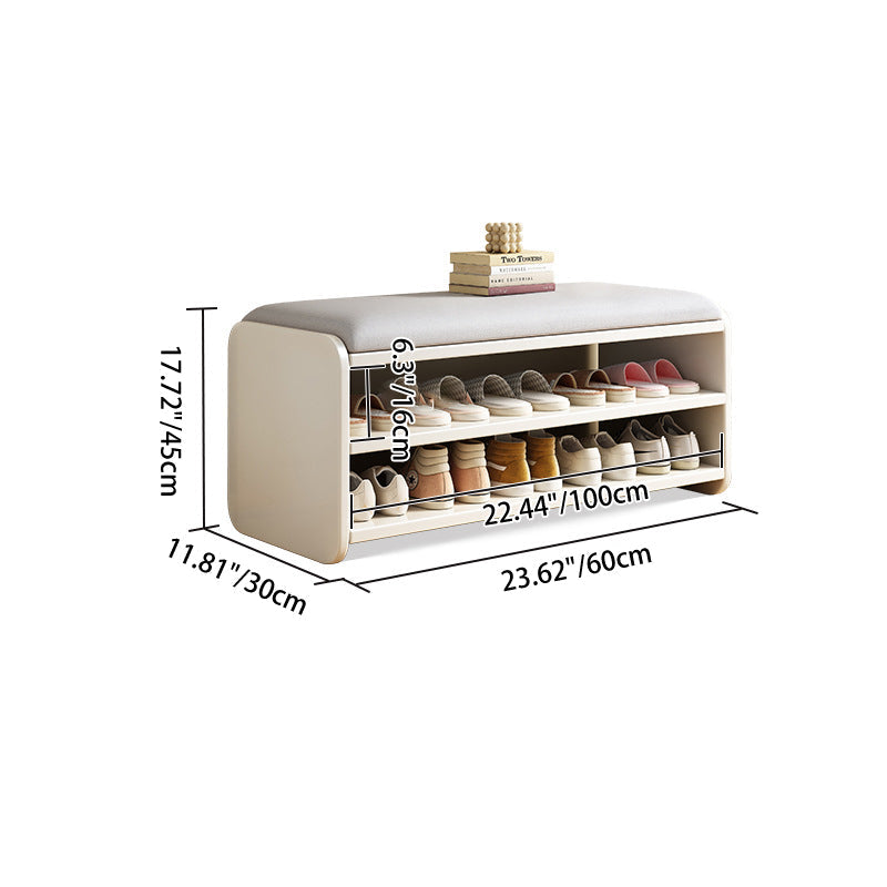 Modern Minimalist Shoe Bench with Two-Tier Storage and | Ridorn-Benches-Ridorn