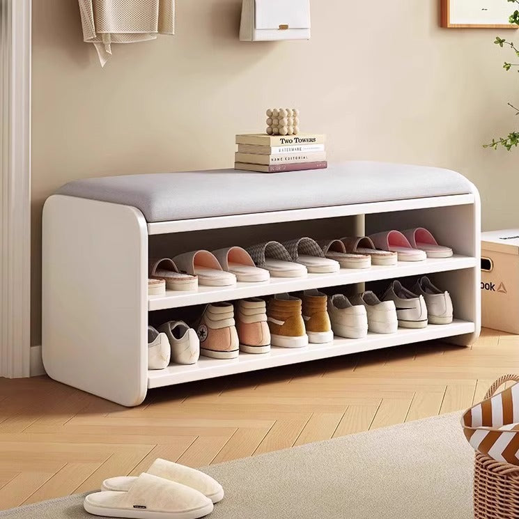 Modern Minimalist Shoe Bench with Two-Tier Storage and | Ridorn-Benches-Ridorn
