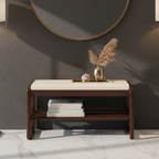 Modern Scandinavian Shoe Rack - Solid Wood with Tech Cloth | Ridorn-Shoe Storage-Ridorn