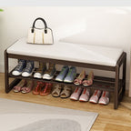 Modern Scandinavian Shoe Rack - Solid Wood with Tech Cloth | Ridorn-Shoe Storage-Ridorn