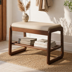 Modern Scandinavian Shoe Rack - Solid Wood with Tech Cloth | Ridorn-Shoe Storage-Ridorn