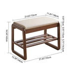 Modern Scandinavian Shoe Rack - Solid Wood with Tech Cloth | Ridorn-Shoe Storage-Ridorn