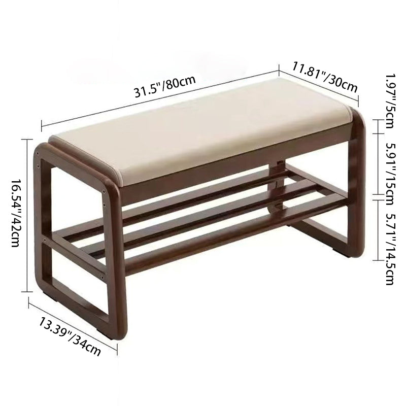 Modern Scandinavian Shoe Rack - Solid Wood with Tech Cloth | Ridorn-Shoe Storage-Ridorn