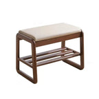 Modern Scandinavian Shoe Rack - Solid Wood with Tech Cloth | Ridorn-Shoe Storage-Ridorn