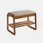 Modern Scandinavian Shoe Rack - Solid Wood with Tech Cloth | Ridorn-Shoe Storage-Ridorn