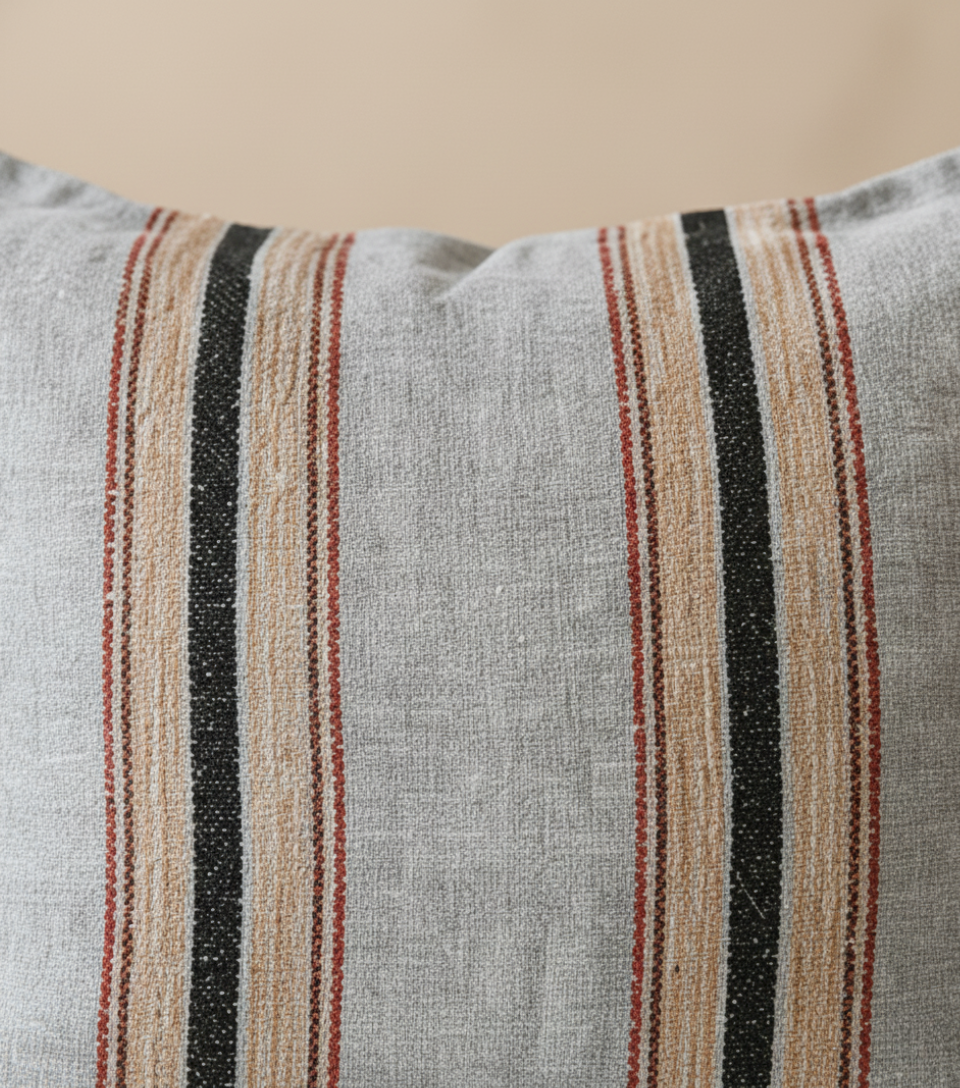 Modern Stripe Cushion 18x18 Inch Accent Pillow for Decor | Ridorn-Pillow-Ridorn
