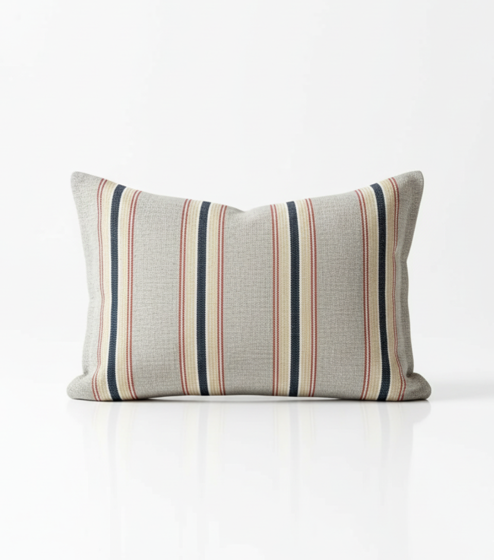 Modern Stripe Cushion 18x18 Inch Accent Pillow for Decor | Ridorn-Pillow-Ridorn