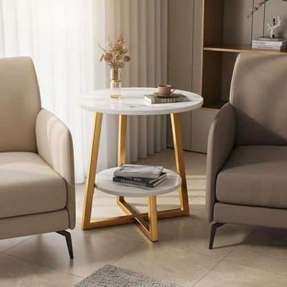 Contemporary Two-Tier Side Table for Small Spaces and | Ridorn