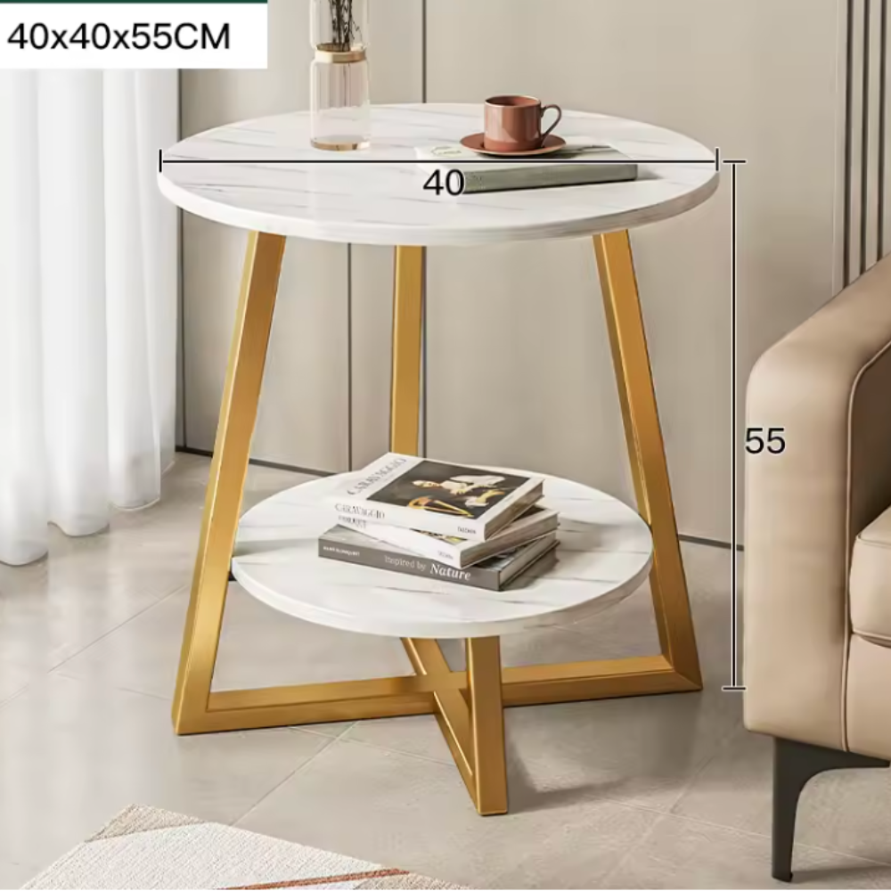Contemporary Two-Tier Side Table for Small Spaces and | Ridorn