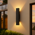 Outdoor waterproof LED wall light modern design front view