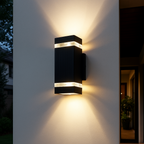 Modern Up Down LED Wall Light | Waterproof Outdoor Sconce for Porch, Garden & Entryway | Ridorn-Wall Lights-Ridorn
