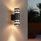 Modern Up Down LED Wall Light | Waterproof Outdoor Sconce for Porch, Garden & Entryway | Ridorn-Wall Lights-Ridorn