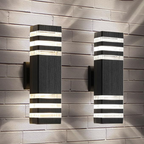 Modern Up Down LED Wall Light | Waterproof Outdoor Sconce for Porch, Garden & Entryway | Ridorn-Wall Lights-Ridorn