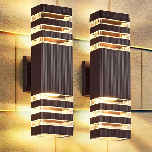 Modern Up Down LED Wall Light | Waterproof Outdoor Sconce for Porch, Garden & Entryway | Ridorn
