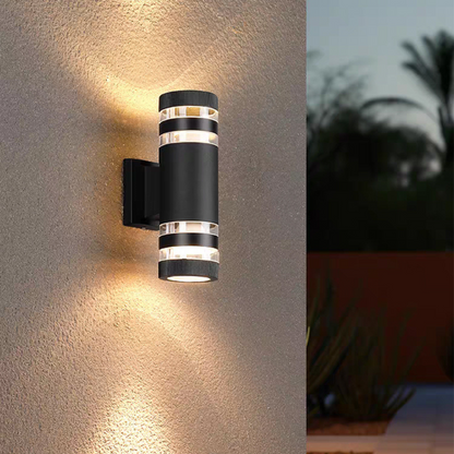 Modern Up Down LED Wall Light | Waterproof Outdoor Sconce for Porch, Garden & Entryway | Ridorn