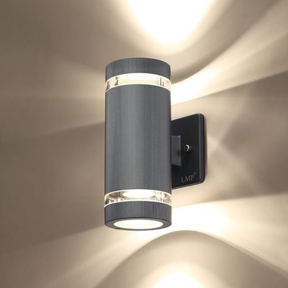 Modern Up Down LED Wall Light | Waterproof Outdoor Sconce for Porch, Garden & Entryway | Ridorn