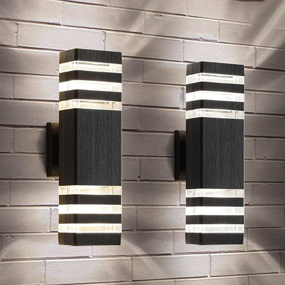 Modern Up Down LED Wall Light | Waterproof Outdoor Sconce for Porch, Garden & Entryway | Ridorn