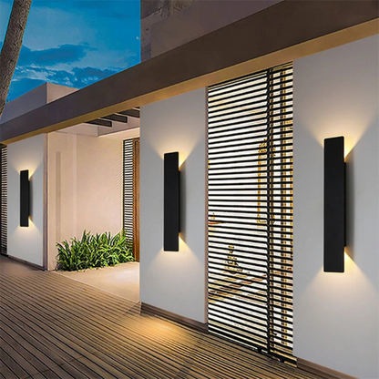 Modern Up Down LED Wall Light | Waterproof Outdoor | Ridorn