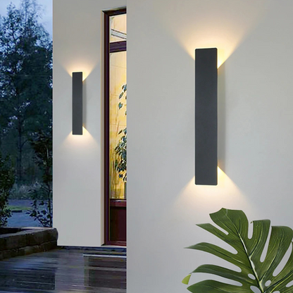 Modern Up Down LED Wall Light | Waterproof Outdoor | Ridorn