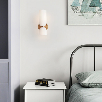 Modern Wall Sconce | Bedroom LED Wall Lamp with Sleek Rounded Design | Ridorn