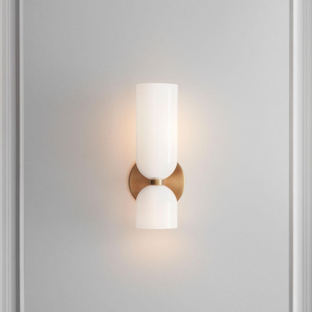 Modern Wall Sconce | Bedroom LED Wall Lamp with Sleek Rounded Design | Ridorn