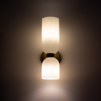 Modern Wall Sconce | Bedroom LED Wall Lamp with Sleek Rounded Design | Ridorn