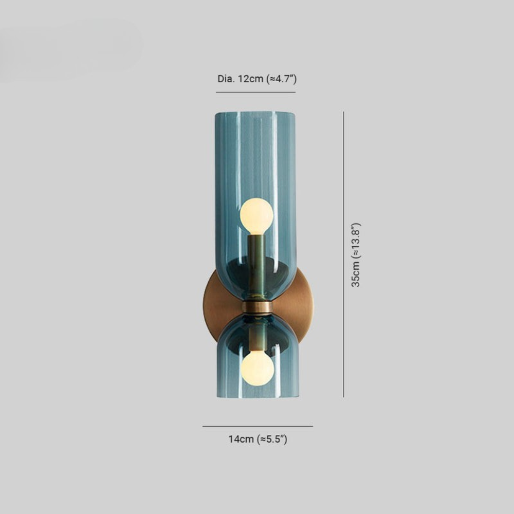 Modern Wall Sconce | Bedroom LED Wall Lamp with Sleek Rounded Design | Ridorn