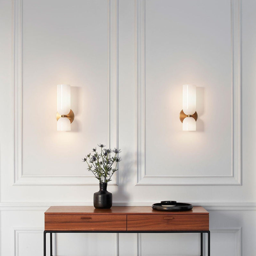 Modern Wall Sconce | Bedroom LED Wall Lamp with Sleek Rounded Design | Ridorn