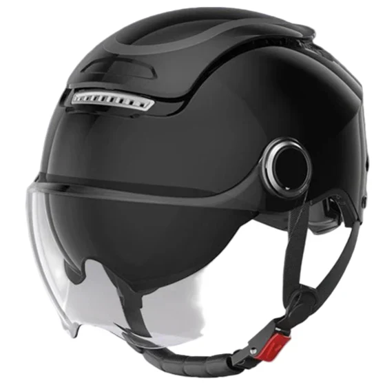 Motorcycle Half Helmet with Dual Visor, Breathable Open Face Summer Riding Helmet-Ridorn