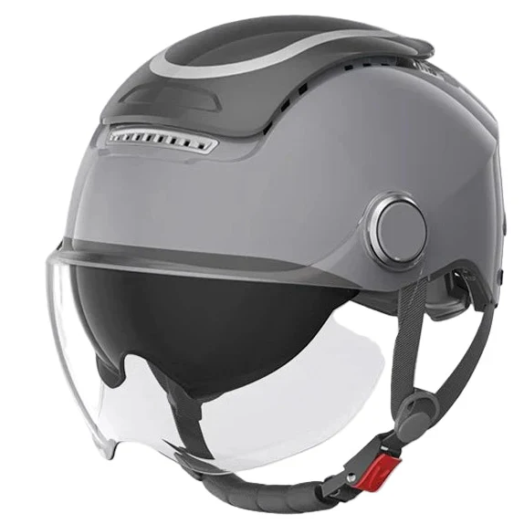 Motorcycle Half Helmet with Dual Visor, Breathable Open Face Summer Riding Helmet-Ridorn