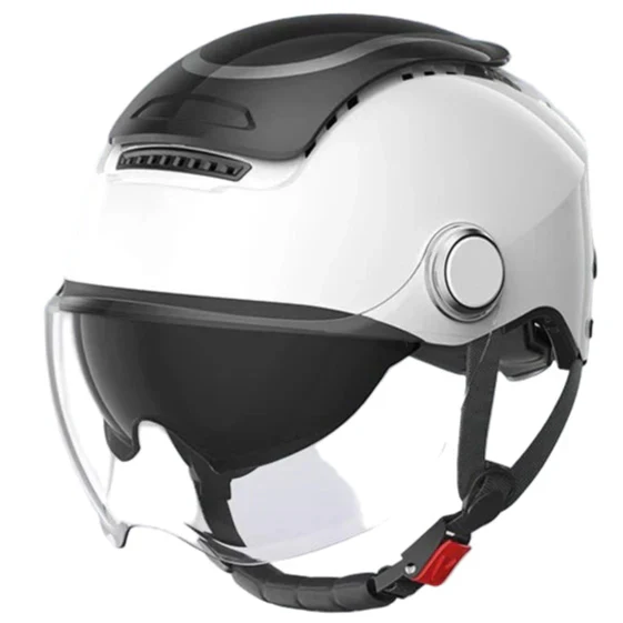 Motorcycle Half Helmet with Dual Visor, Breathable Open Face Summer Riding Helmet-Ridorn