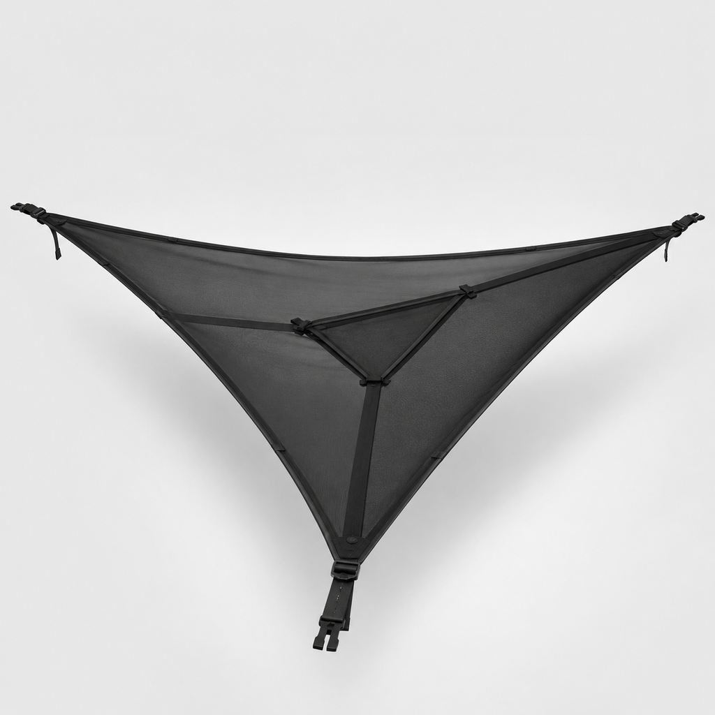 Multi-Person Camping Hammock, 3-Point Anchor Outdoor Hanging Lounger for Family & Groups