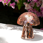 Mushroom Disco Table Lamp with Reflective Mirror Tiles | Ridorn-Table Lamp-Ridorn