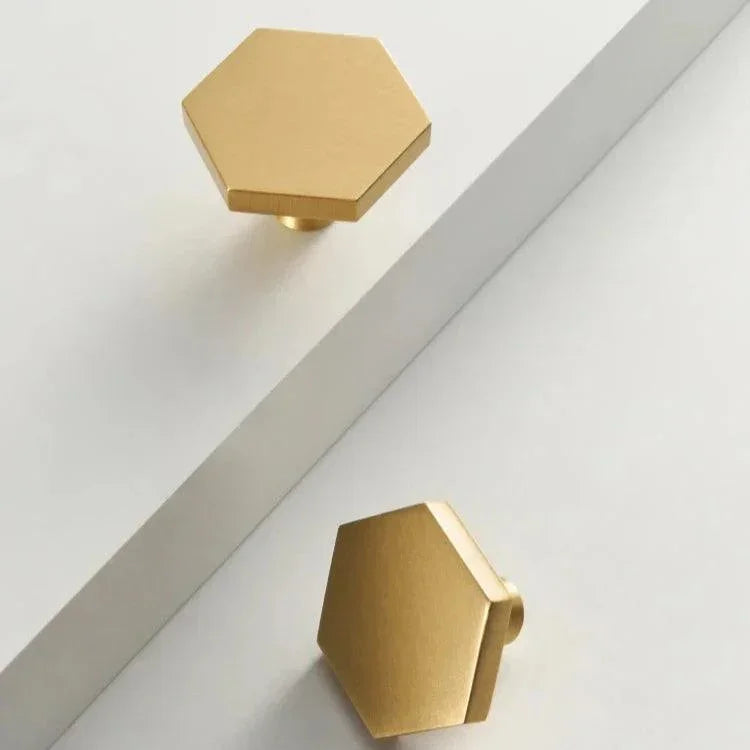Niamur Hexagon Cabinet Knobs-handles and knobs-Ridorn