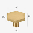 Niamur Hexagon Cabinet Knobs-handles and knobs-Ridorn