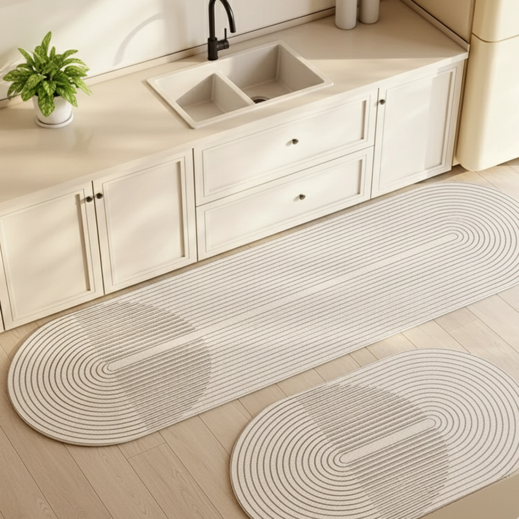 Non-Slip Washable Kitchen Rug with Soft Velveteen Surface | Ridorn-Mats-Ridorn