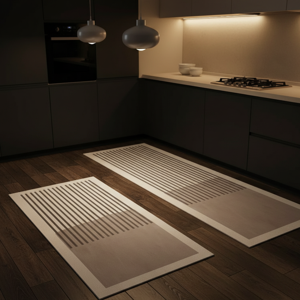 Non-Slip Washable Kitchen Rug with Soft Velveteen Surface | Ridorn-Mats-Ridorn