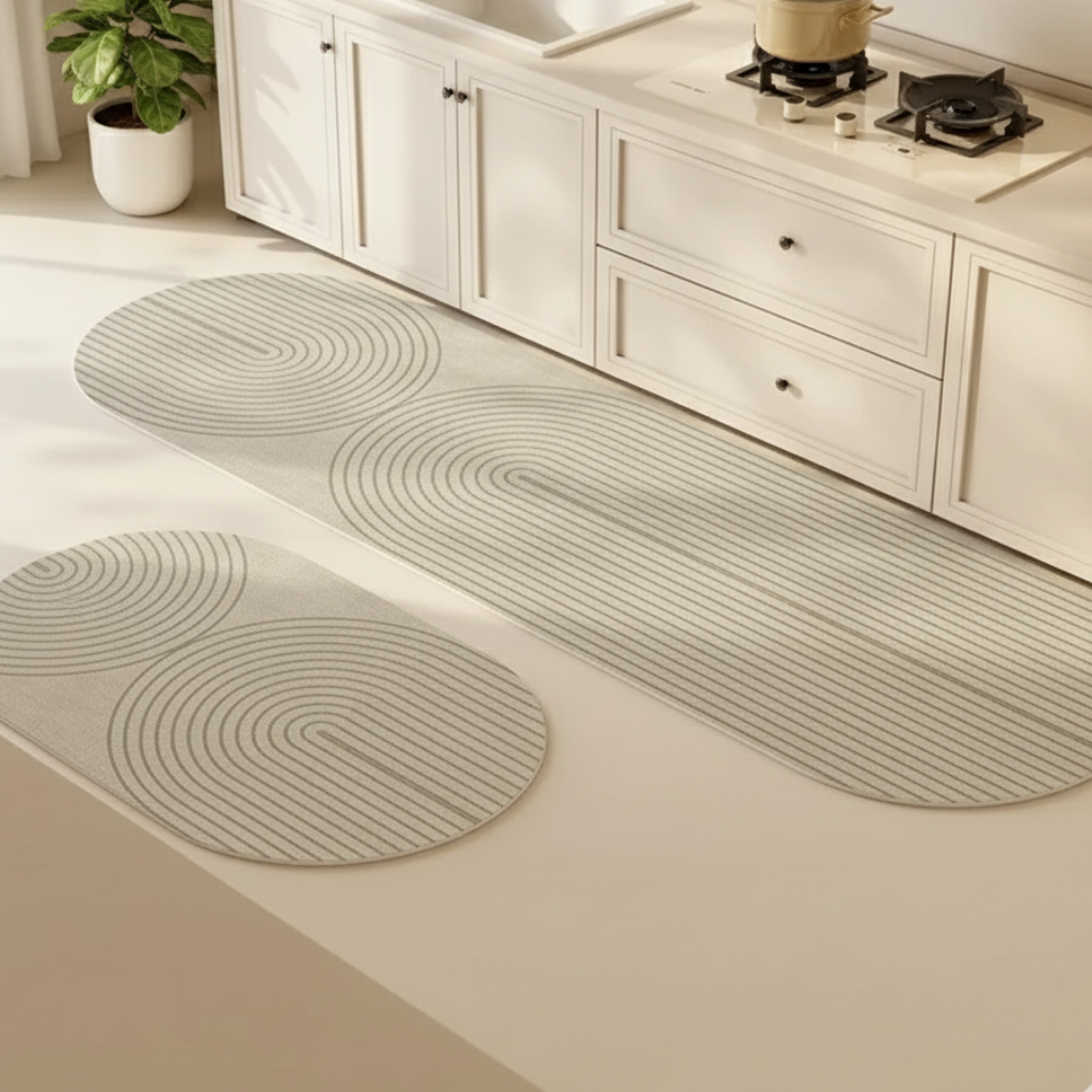 Non-Slip Washable Kitchen Rug with Soft Velveteen Surface | Ridorn-Mats-Ridorn