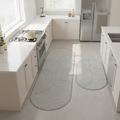 Kitchen non-slip rug soft velveteen surface studio view