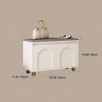 Nordic Faux Leather Shoe Storage Bench for Entryway Seating | Ridorn-Benches-Ridorn