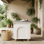 Nordic Faux Leather Shoe Storage Bench for Entryway Seating | Ridorn-Benches-Ridorn