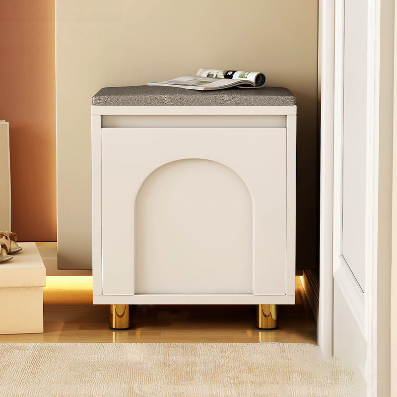 Nordic Faux Leather Shoe Storage Bench for Entryway Seating | Ridorn-Benches-Ridorn