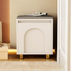 Nordic Faux Leather Shoe Storage Bench for Entryway Seating | Ridorn-Benches-Ridorn