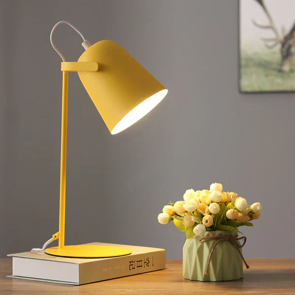 Nordic Macaron Iron Bucket Table Lamp | Ridorn-Table Lamp-Ridorn