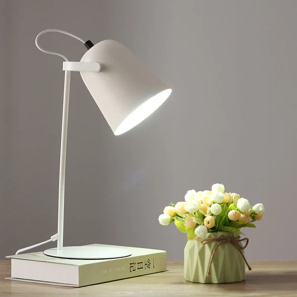 Nordic Macaron Iron Bucket Table Lamp | Ridorn-Table Lamp-Ridorn