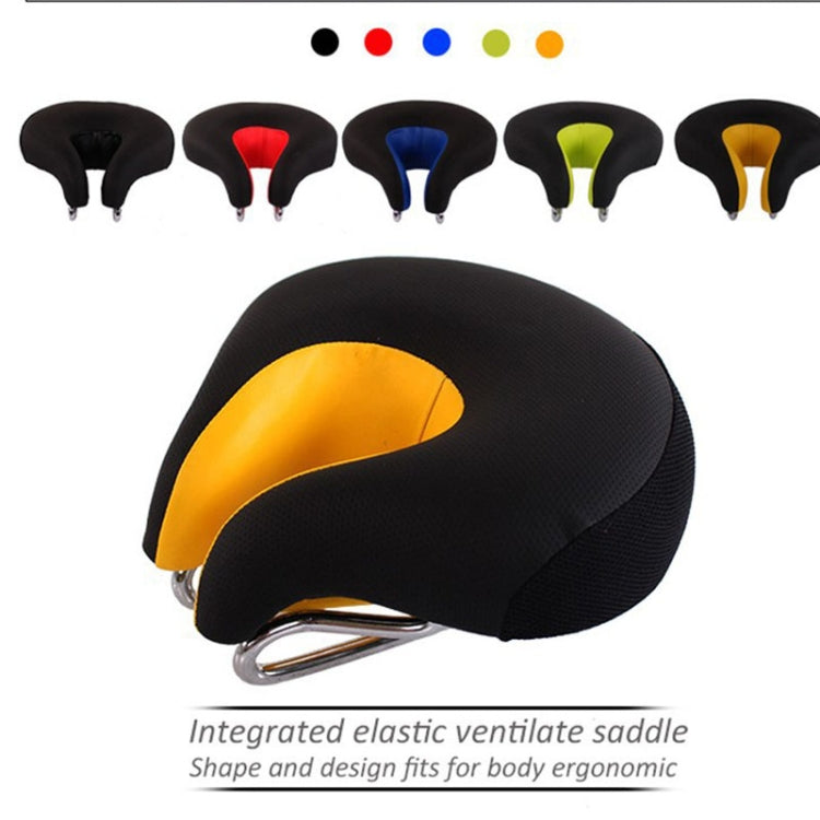 Noseless Bike Saddle, Thick Soft Padded Comfort Seat for Mountain & City Bikes-Ridorn